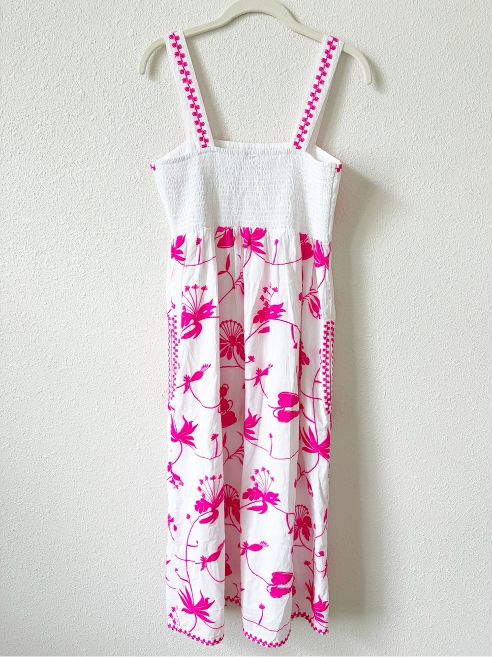 Nimo With Love Embroidered Midi Dress Size Small Neon Vacation Resort Tropical - Picture 2 of 9